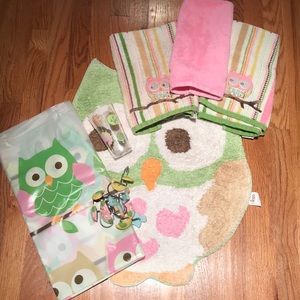 Kids Owl Bathroom set